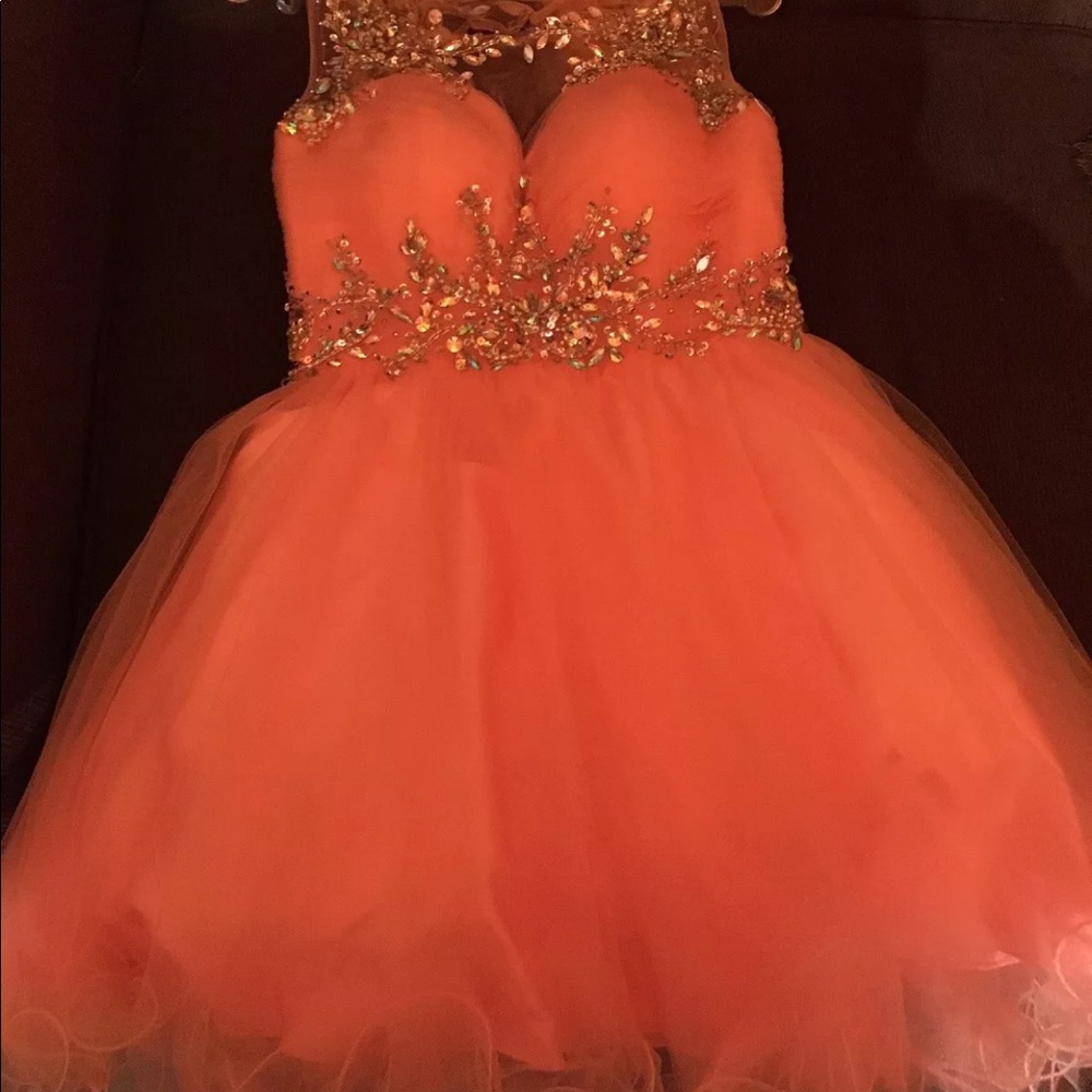 Pink/Coral Short Dress